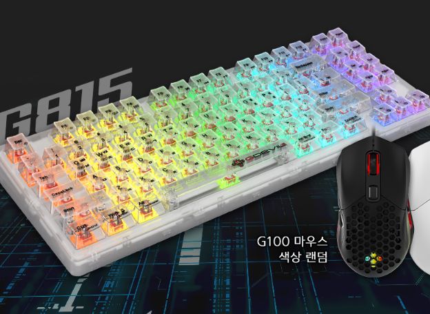 주식회사 테퍼, GDEVIL ‘G815 CROTALE’  투명 키캡 유무선 게이밍 키보드 판매 중