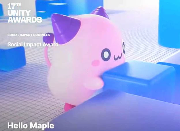 ㈜넥슨 ‘헬로메이플’, 플랫폼 확장과 콘텐츠 다각화로 지난 9일(화) 유니티 어워드 소셜 임팩트 부문 수상
