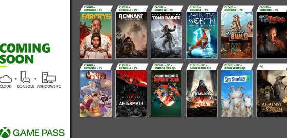 Xbox 게임패스, 12월 1차 추가 게임 목록