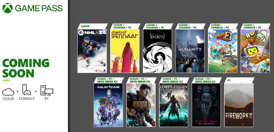 Xbox 게임패스, 5월 2차 추가 게임 목록