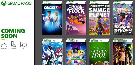 Xbox 게임패스, 7월 1차 추가 게임 목록